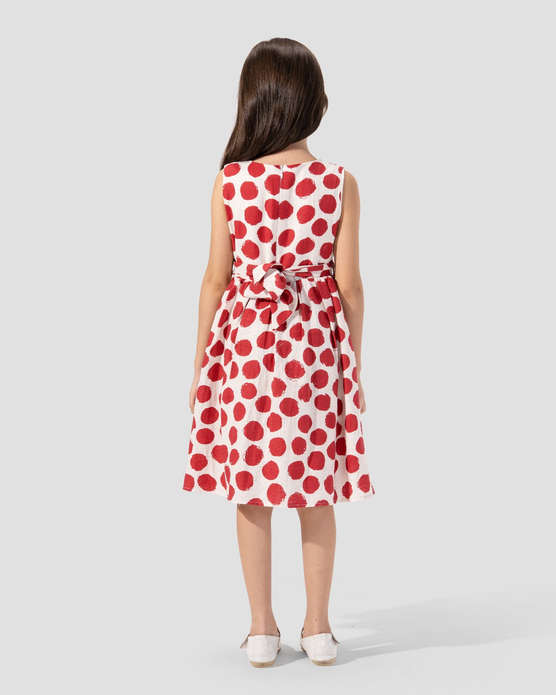 Polka Dots Dress with Bow.