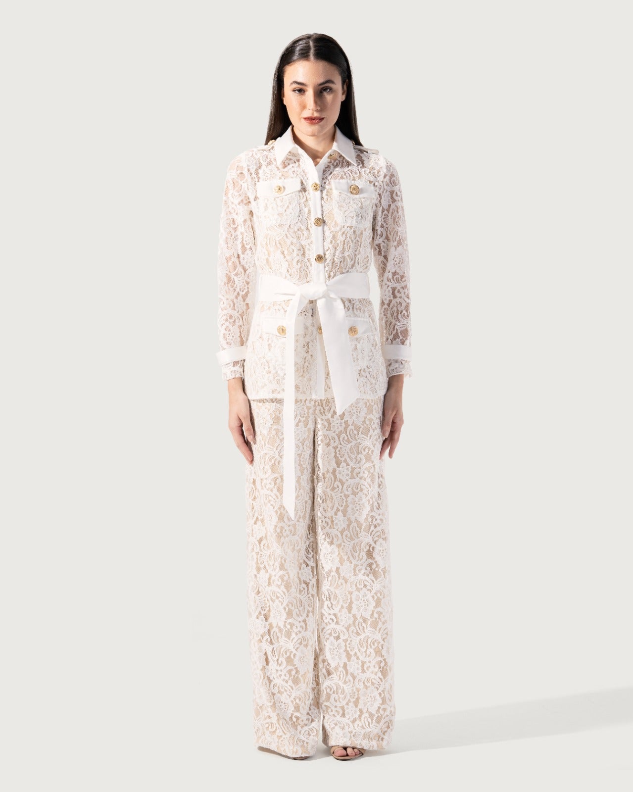 LONG SLEEVES DANTEL BLOUSE