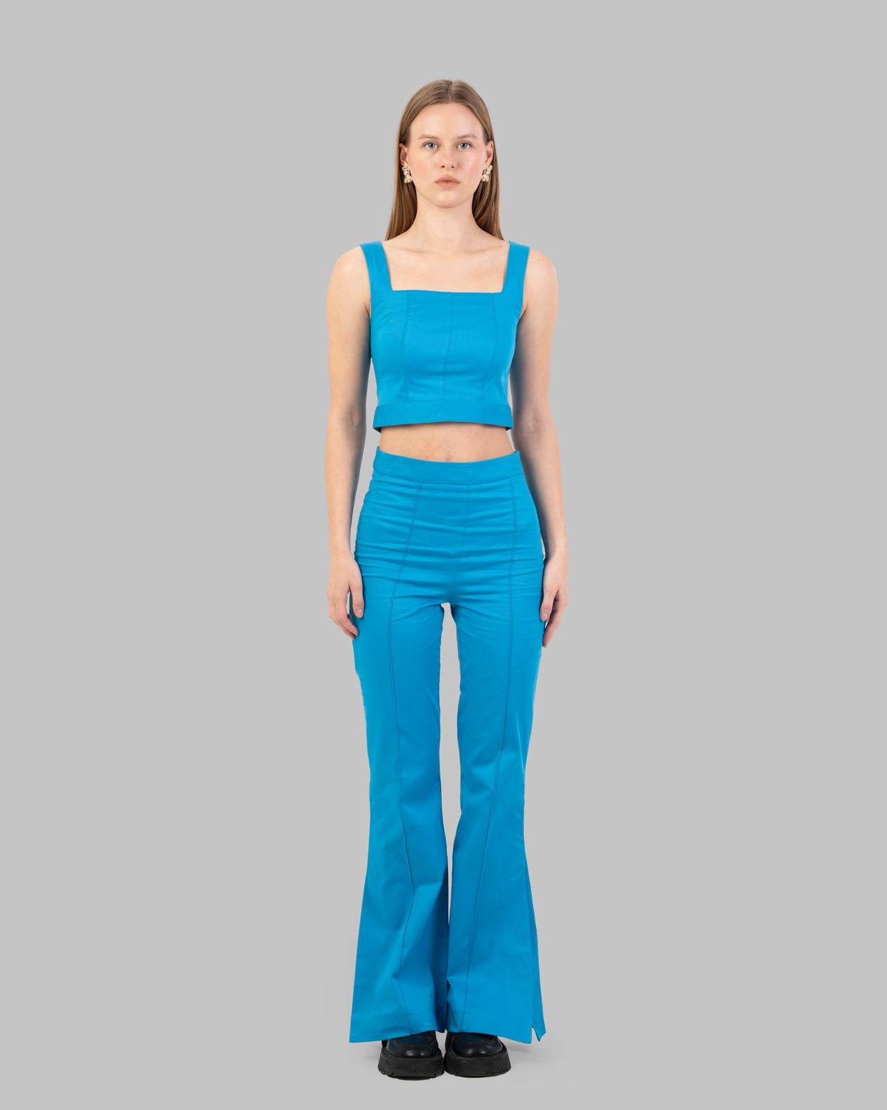 Square-Neck Cropped Top