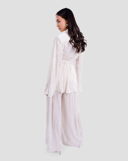 PLISSÉ TEXTURED KIMONO TOP