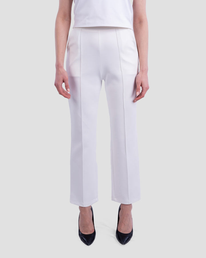 HIGH-WAIST STRAIGHT-LEG TROUSERS