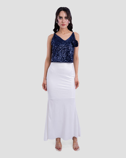 SEQUIN V-NECK CAMI TOP