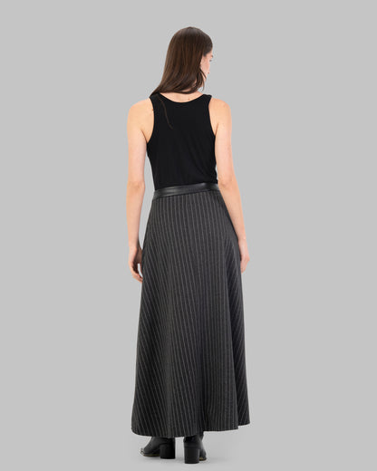 Pinstripe Maxi Skirt