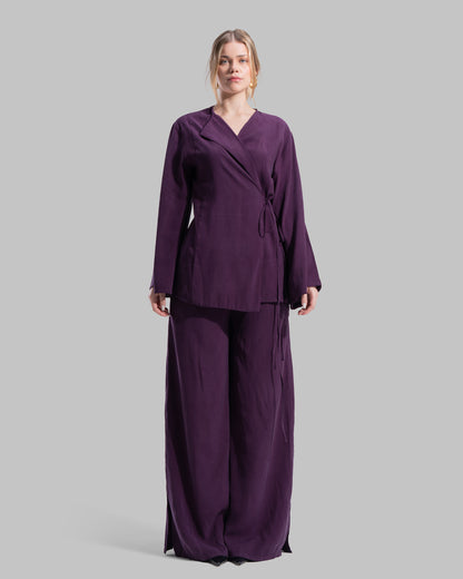 Relaxed-fit wide-leg Pants with an elastic waistband