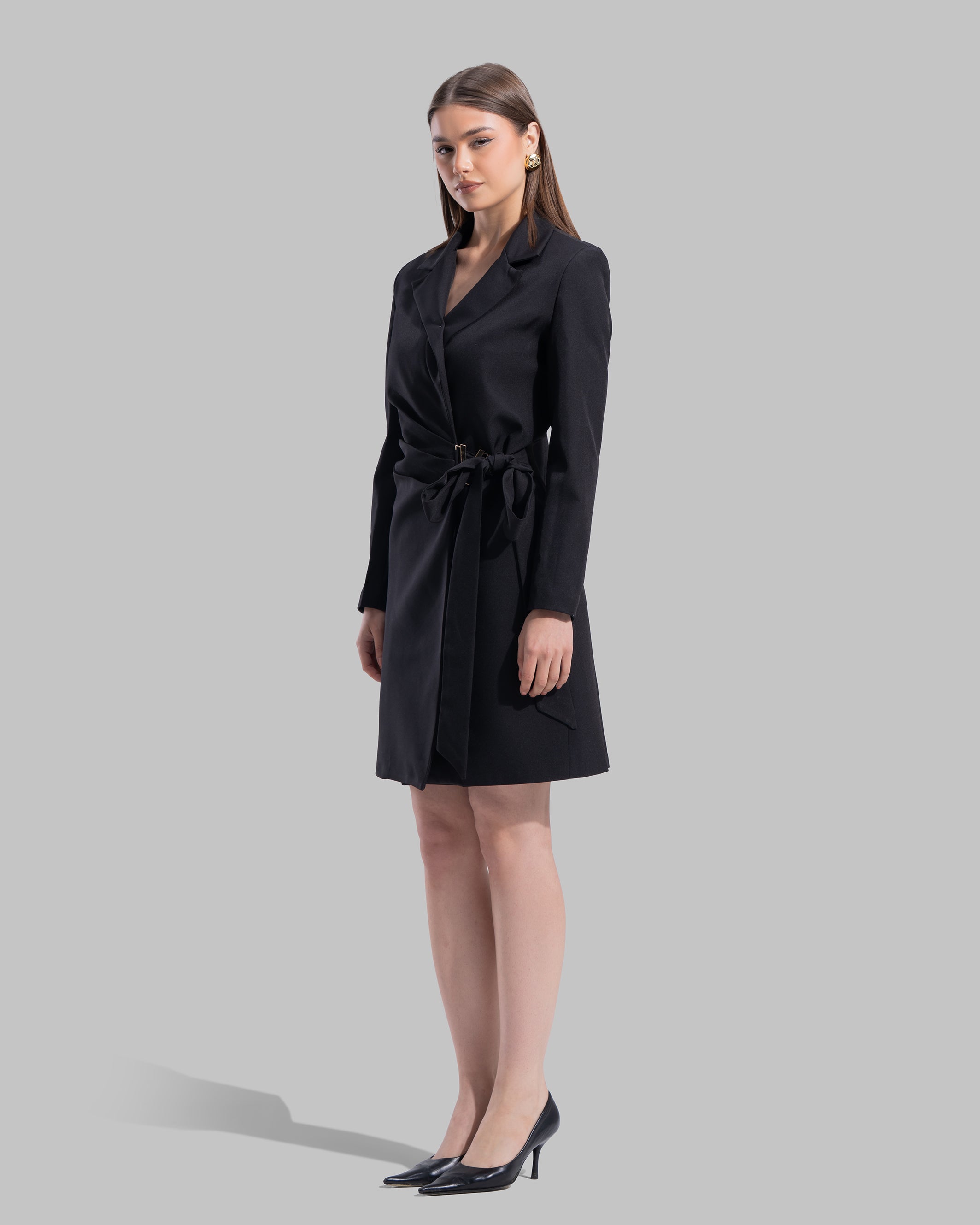 Belted Blazer Dress