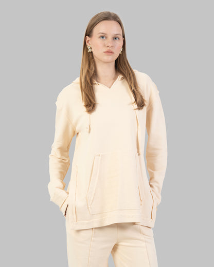 هودي كبير الحجم بدون تشطيب