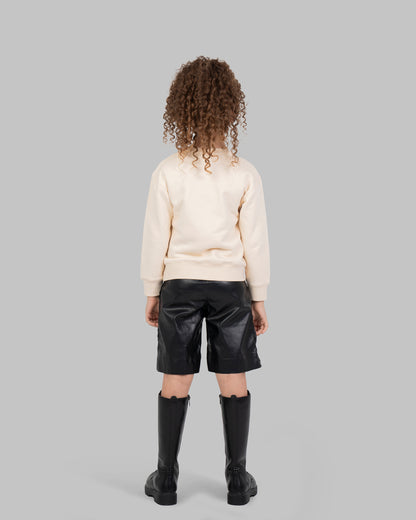 sweatshirt with Clothes bow.