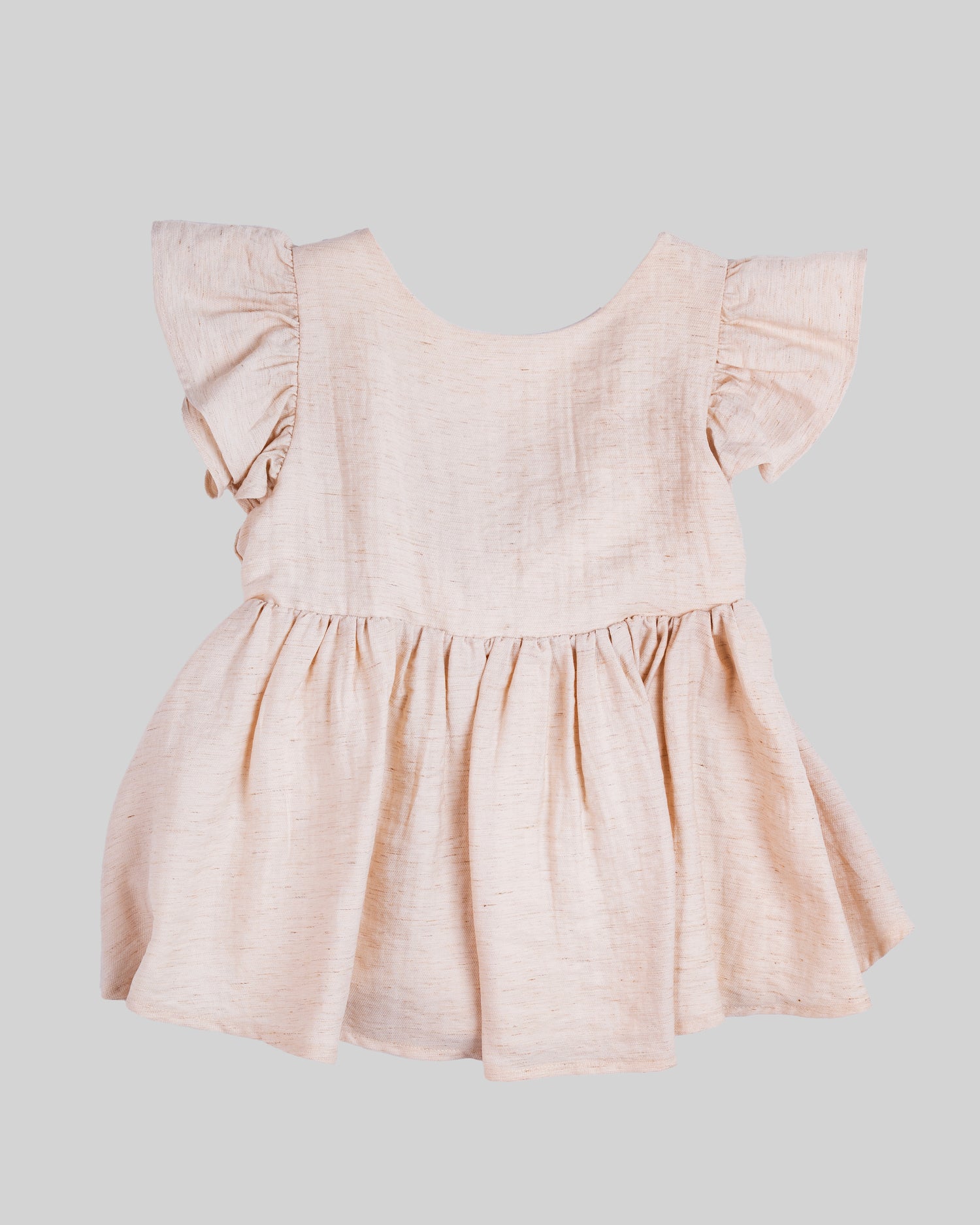 Ruffled top with V-neck