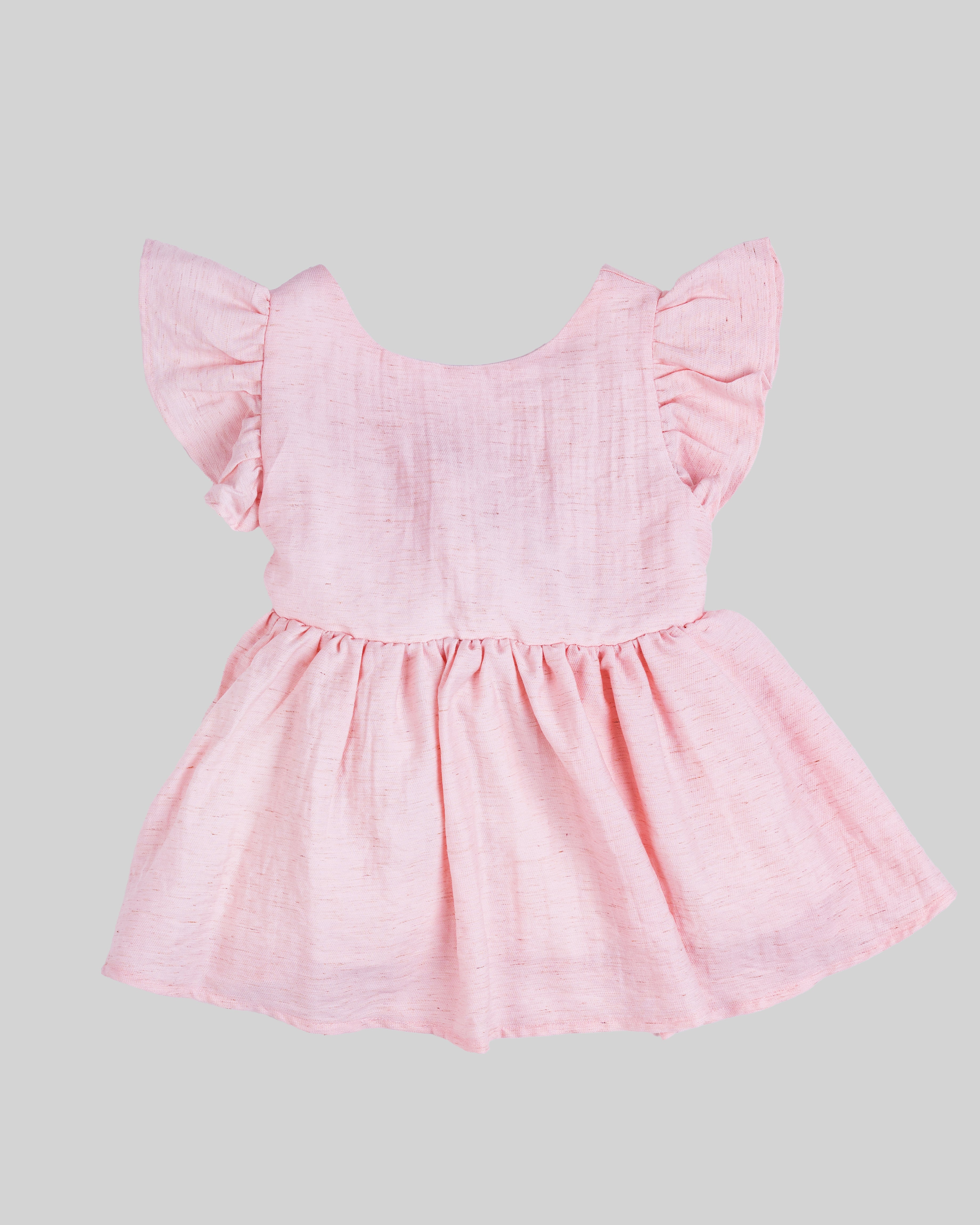 Ruffled top with V-neck
