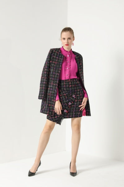 TWEED LONG LINE JACKET