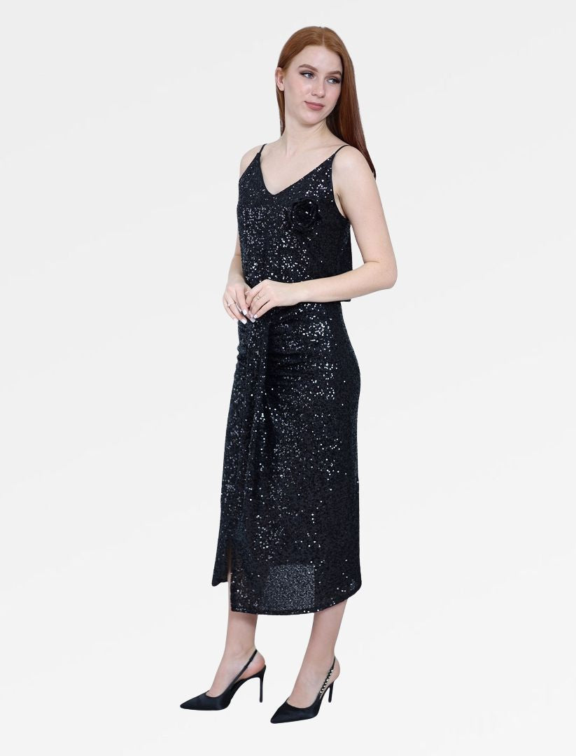 SEQUIN V-NECK CAMI TOP