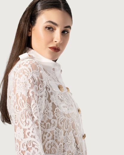 LONG SLEEVES DANTEL BLOUSE