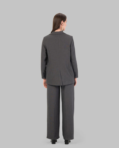 High-Waist Pleated Trousers.